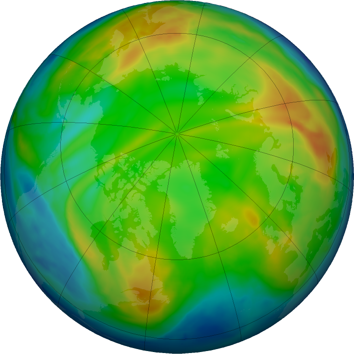 Arctic ozone map for 16 December 2016
